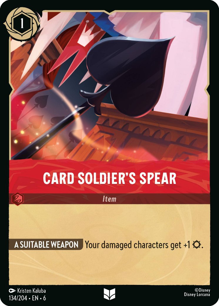 Card Soldier's Spear, Azurite Sea · 134/204