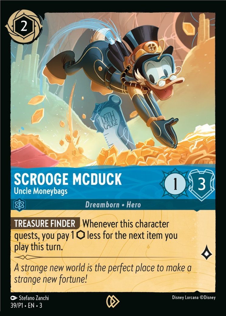 Scrooge McDuck - Uncle Moneybags, Disney Lorcana Promo Cards · 39