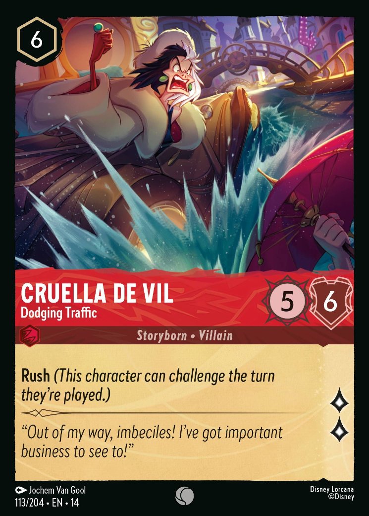 Cruella De Vil - Dodging Traffic, Hyperia City · 113/204