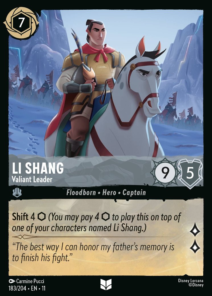Li Shang - Valiant Leader, Winterspell · 183/204