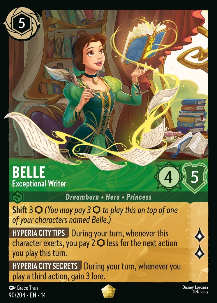 Belle - Exceptional Writer, Hyperia City · 90/204