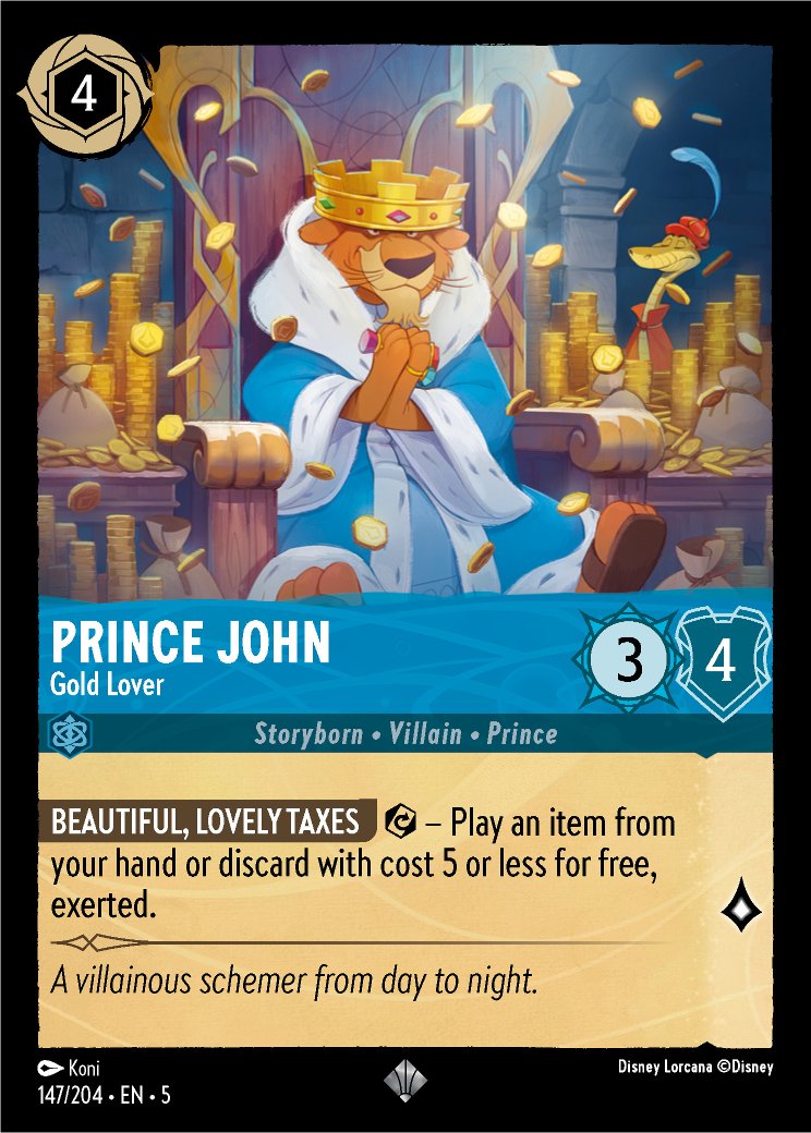 Prince John - Gold Lover, Shimmering Skies · 147/204