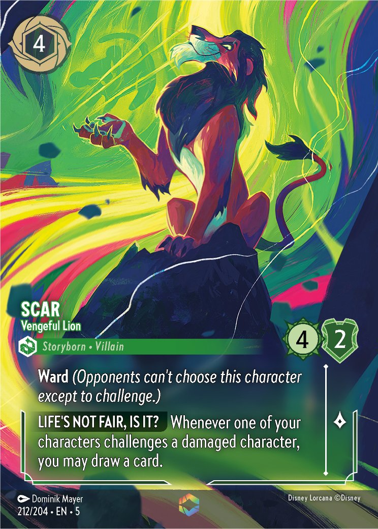 Scar - Vengeful Lion, Shimmering Skies · 212/204
