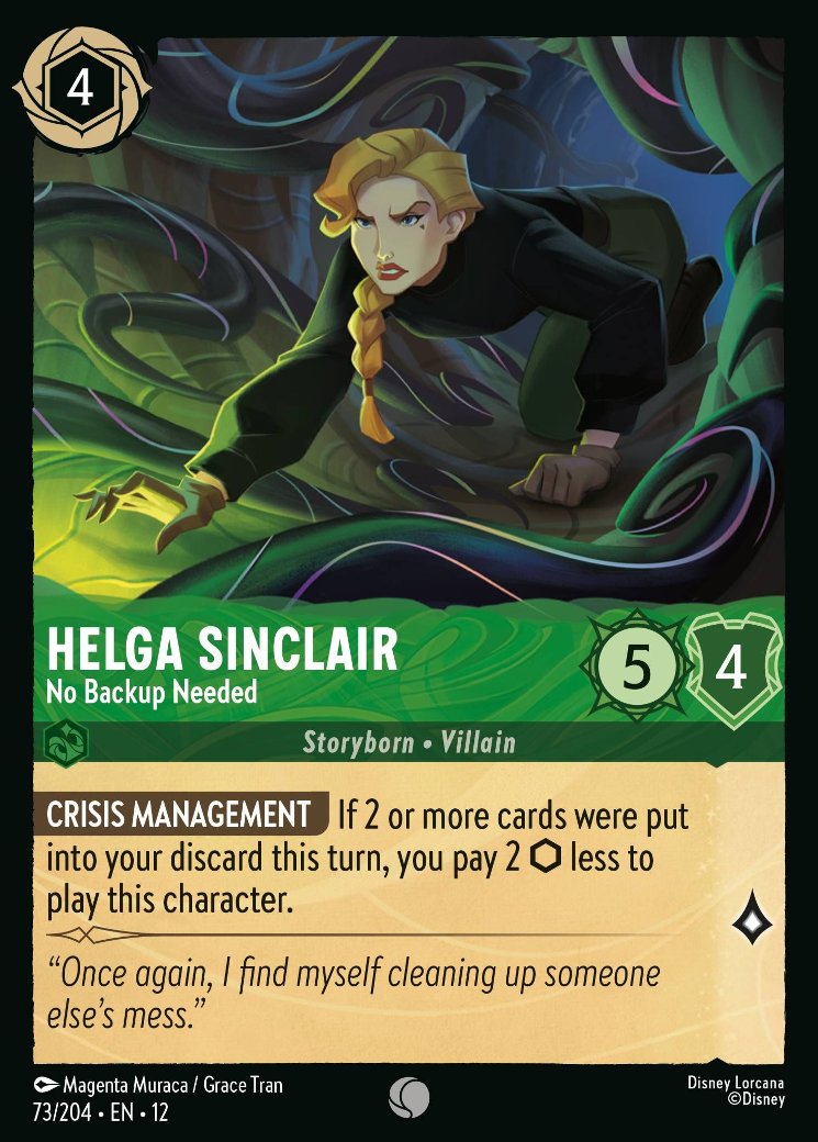 Helga Sinclair - No Backup Needed, Wilds Unknown · 73/204