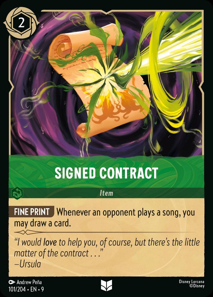 Signed Contract, Fabled · 101/204