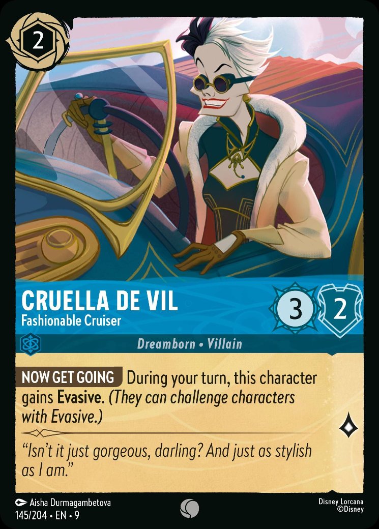 Cruella De Vil - Fashionable Cruiser, Fabled · 145/204