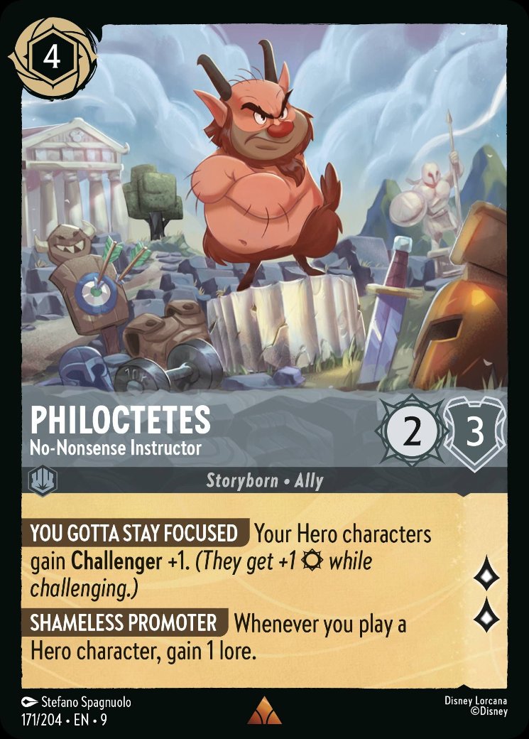 Philoctetes - No-Nonsense Instructor, Fabled · 171/204