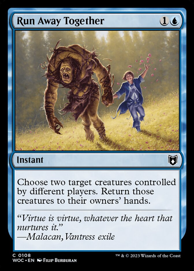 Run Away Together, Wilds of Eldraine Commander · 0108
