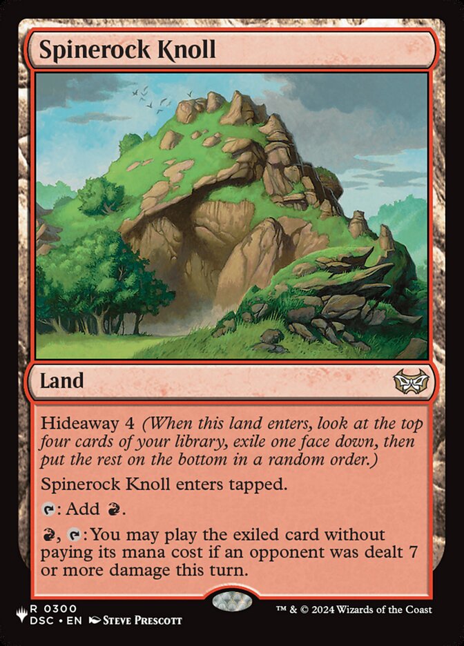 Spinerock Knoll, The List · dsc-300