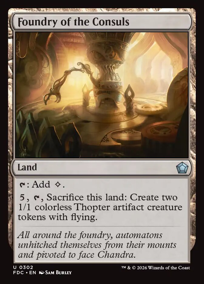 Foundry of the Consuls, Foundations Commander · 0302