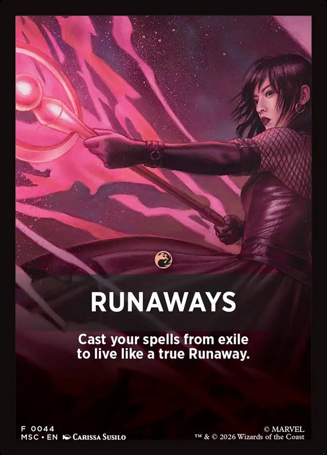 Runaways, Marvel Super Heroes Jumpstart Front Cards · 0044