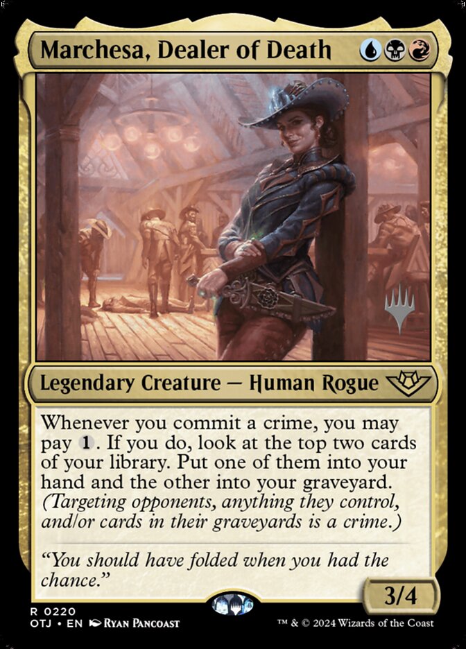 Marchesa, Dealer of Death, Outlaws of Thunder Junction Promos · 0220