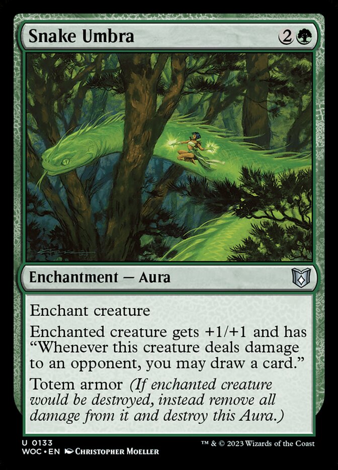 Snake Umbra, Wilds of Eldraine Commander · 0133