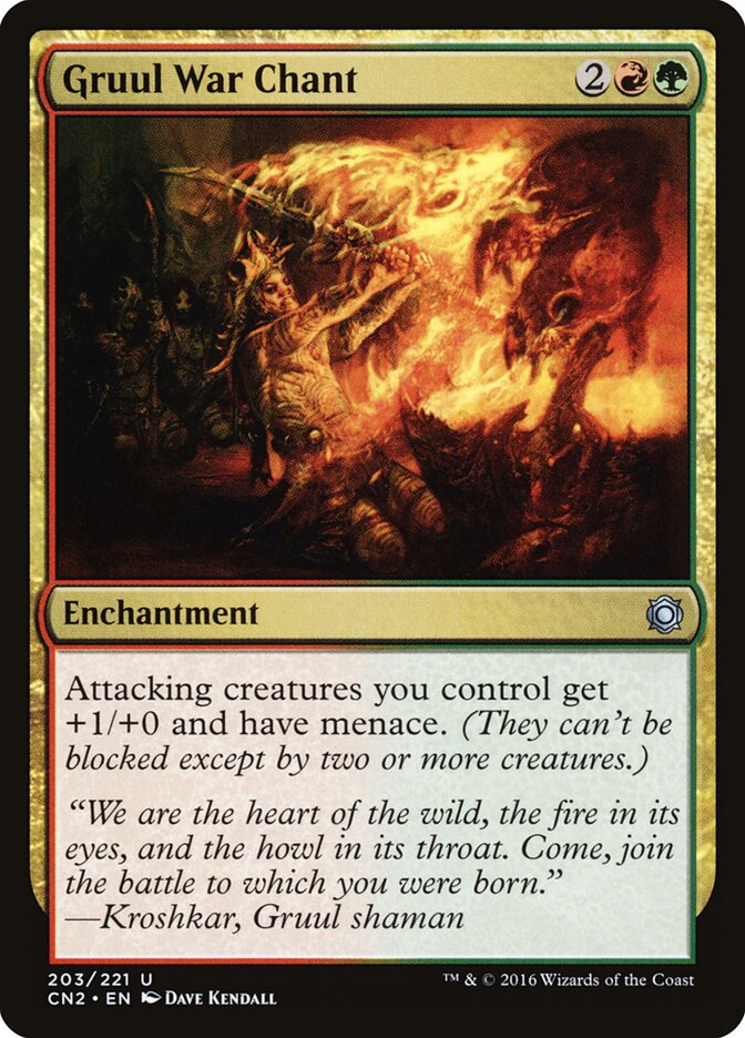 Gruul War Chant, Conspiracy: Take the Crown · 203/221
