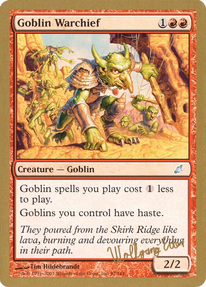 Goblin Warchief, World Championship Decks 2003 · we97