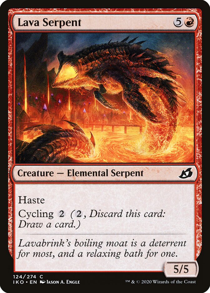 Lava Serpent, Ikoria: Lair of Behemoths · 124/274