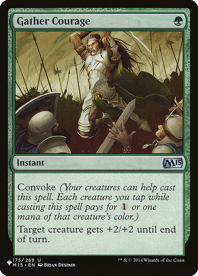 Gather Courage, The List · m15-175