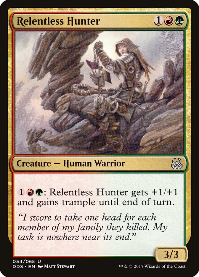 Relentless Hunter, Duel Decks: Mind vs. Might · 054/065