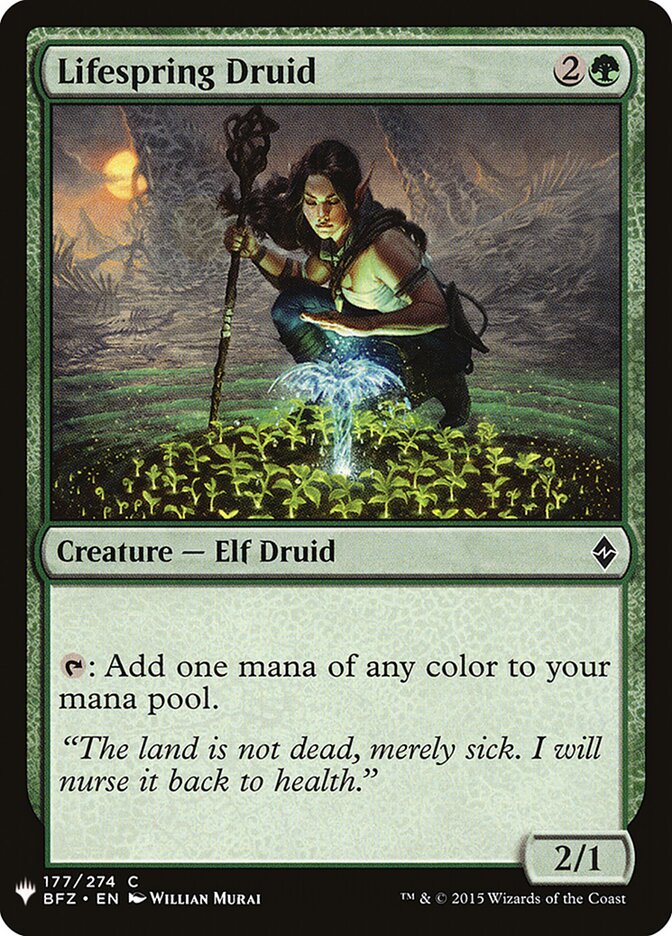 Lifespring Druid, The List · bfz-177