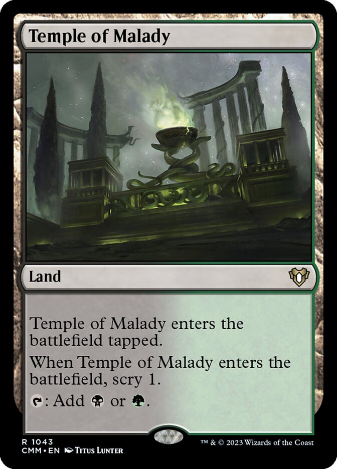 Temple of Malady, Commander Masters · 1043