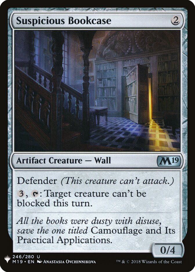 Suspicious Bookcase, The List · m19-246