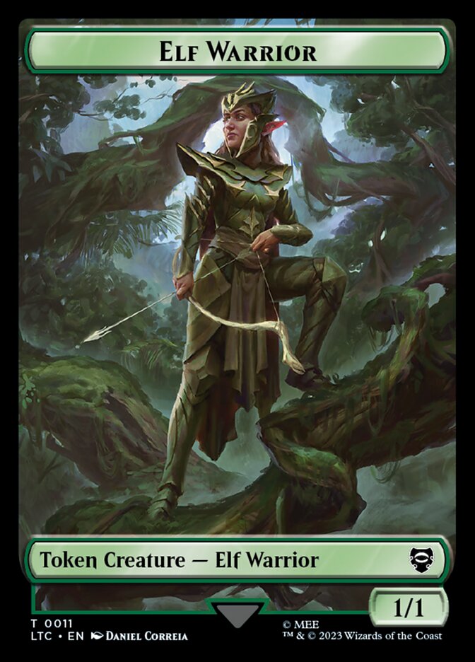Elf Warrior, Tales of Middle-earth Commander Tokens · 0011
