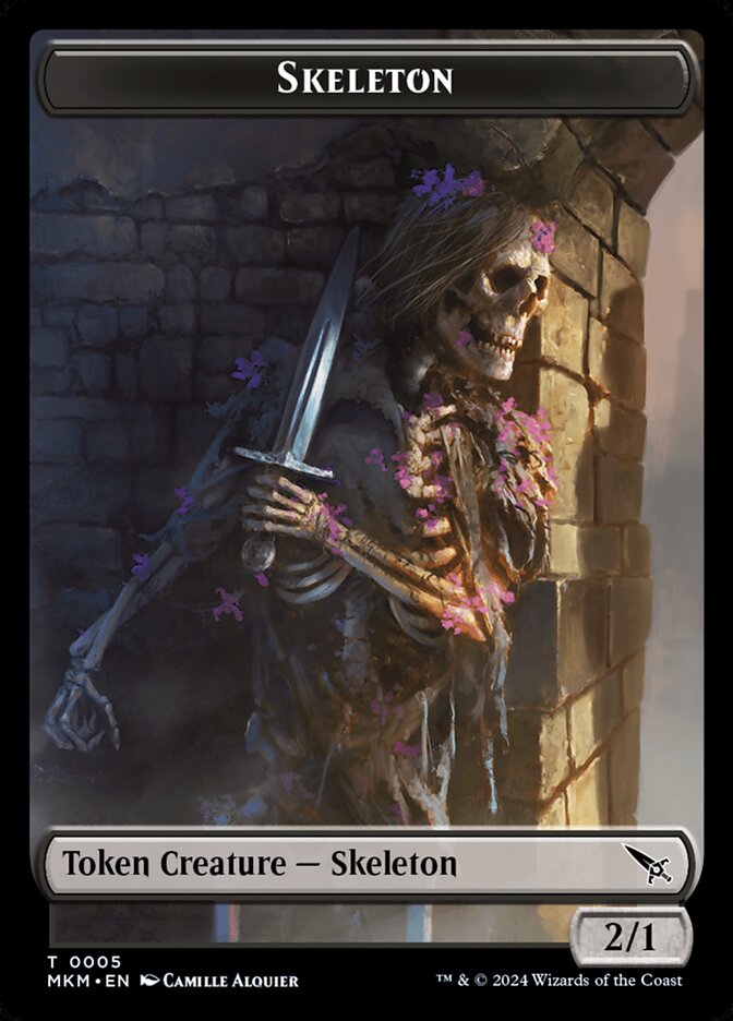 Skeleton, Murders at Karlov Manor Tokens · 0005