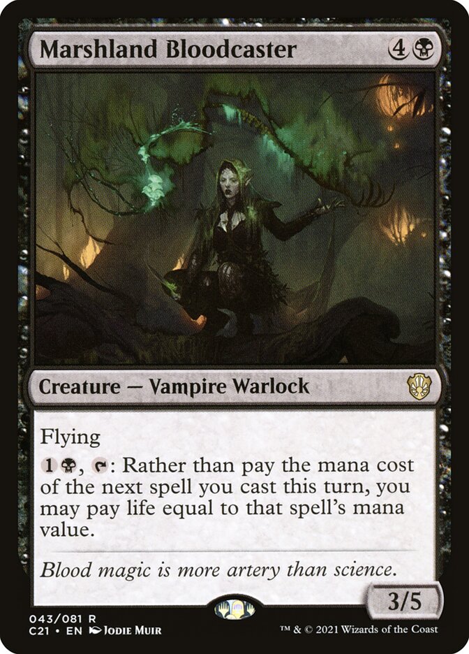 Marshland Bloodcaster, Commander 2021 · 043/081