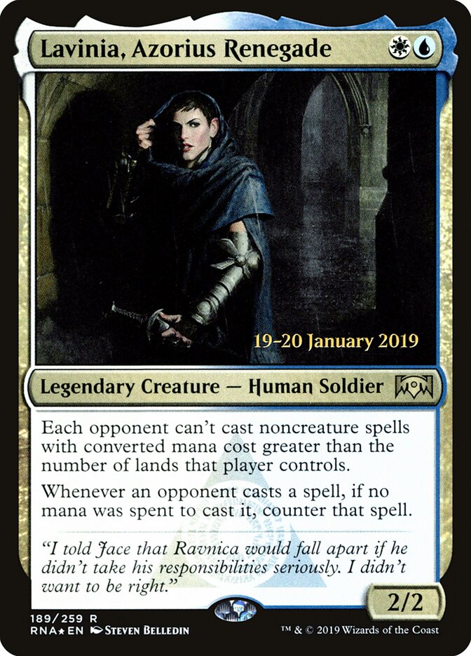 Lavinia, Azorius Renegade, Ravnica Allegiance Promos · 189/259