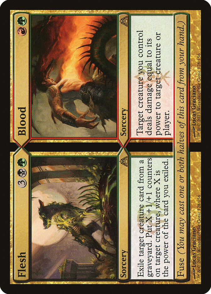 Flesh // Blood, Dragon's Maze · 128/156