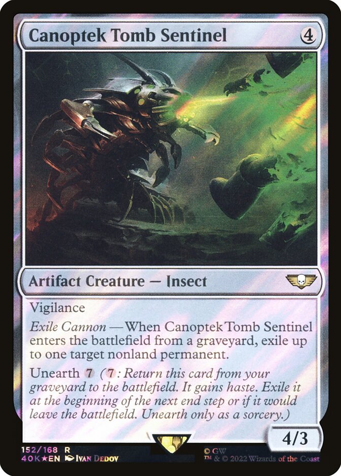 Canoptek Tomb Sentinel, Warhammer 40,000 Commander · 152-star