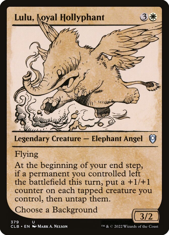 Lulu, Loyal Hollyphant, Commander Legends: Battle for Baldur's Gate · 379
