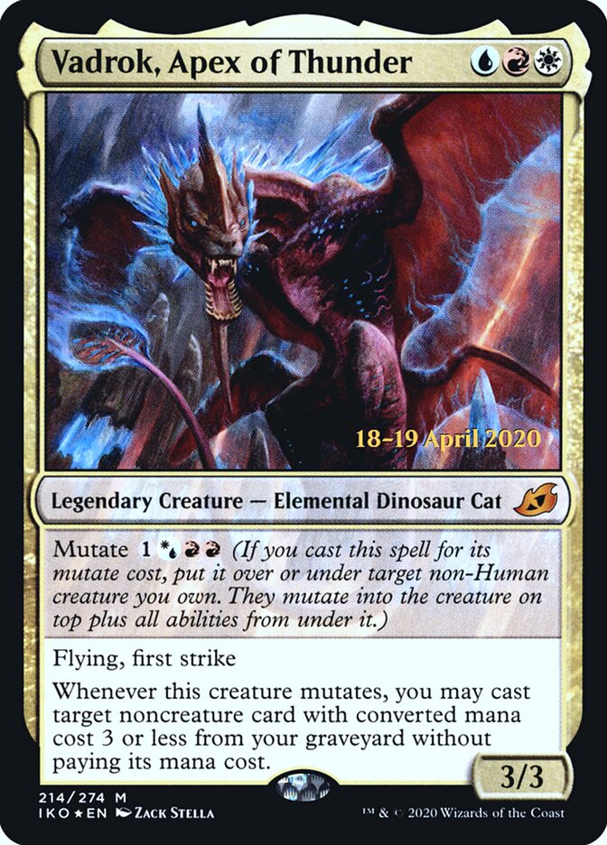 Vadrok, Apex of Thunder, Ikoria: Lair of Behemoths Promos · 214/274