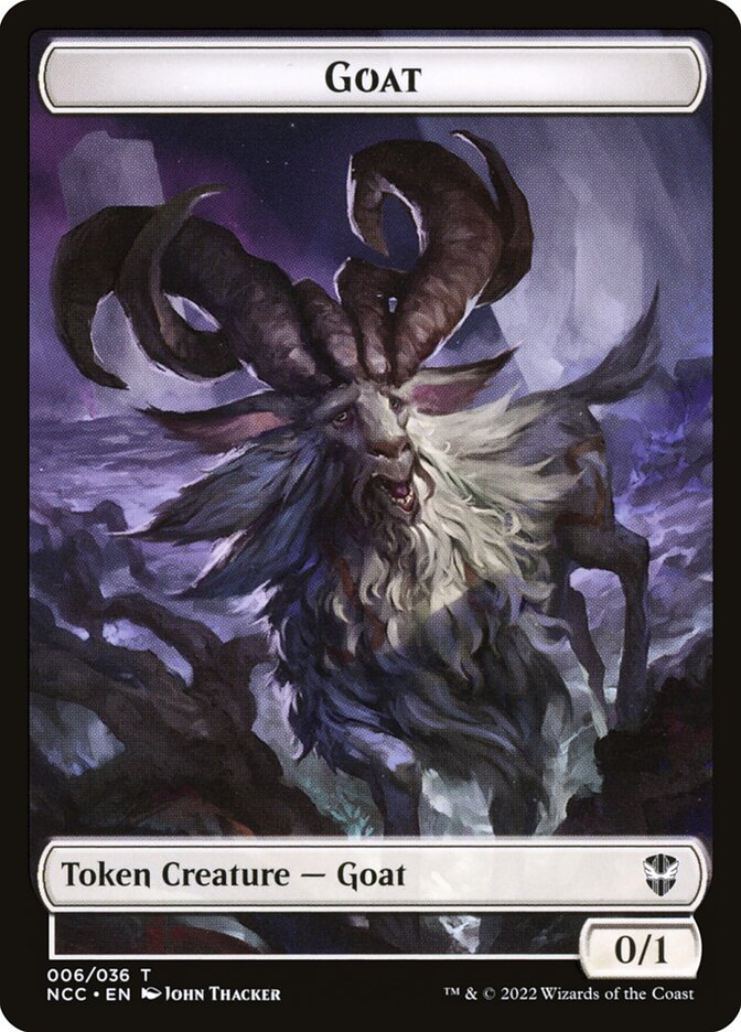 Goat, New Capenna Commander Tokens · 006