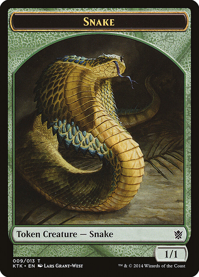 Snake, Khans of Tarkir Tokens · 009