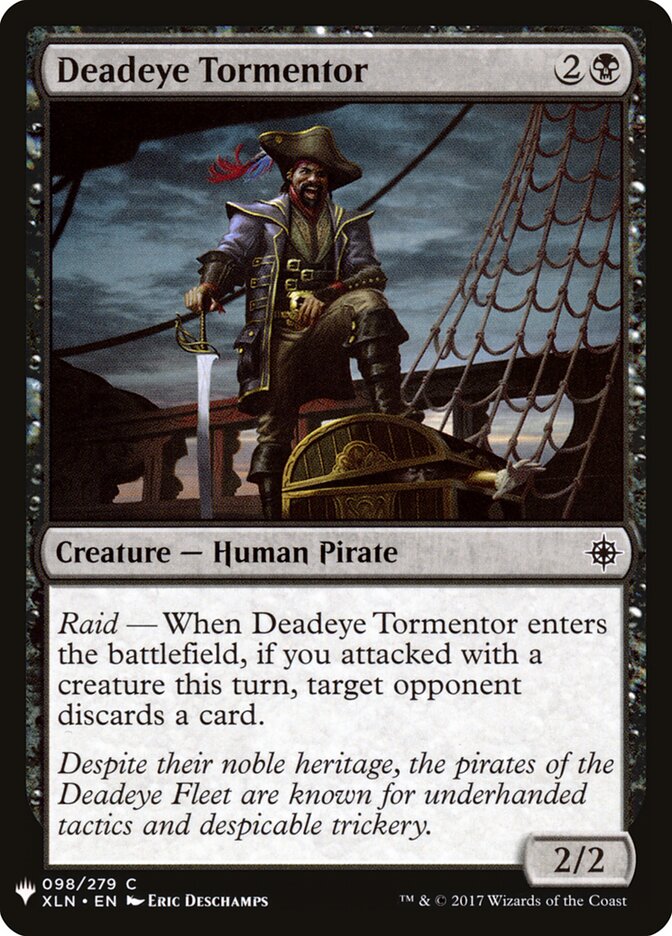 Deadeye Tormentor, The List · xln-98