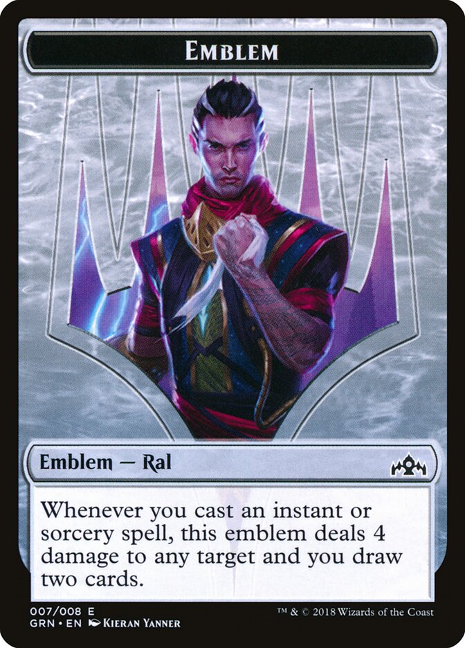 Ral, Izzet Viceroy Emblem, Guilds of Ravnica Tokens · 007