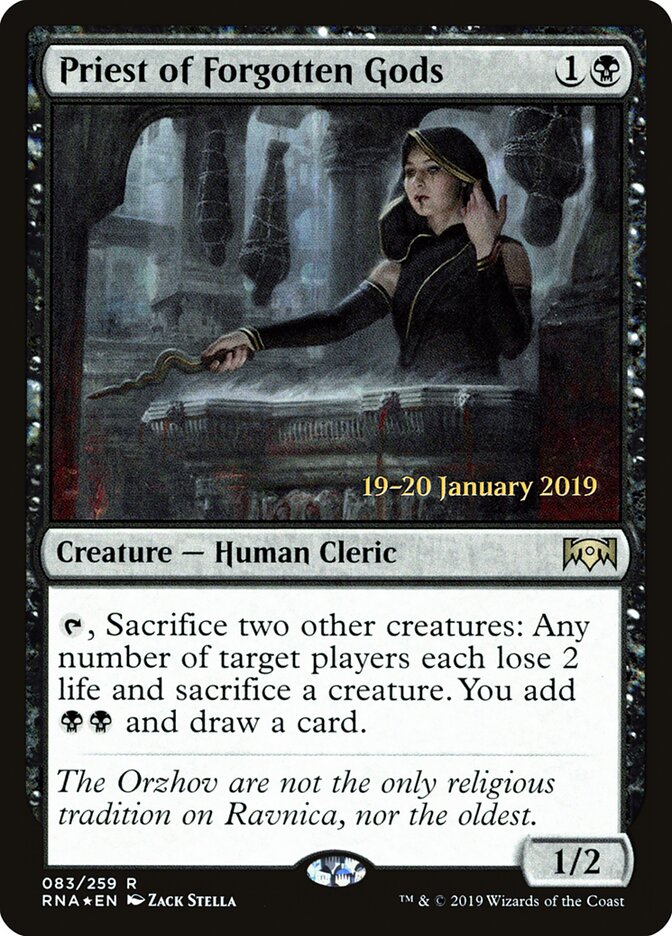 Priest of Forgotten Gods, Ravnica Allegiance Promos · 083/259
