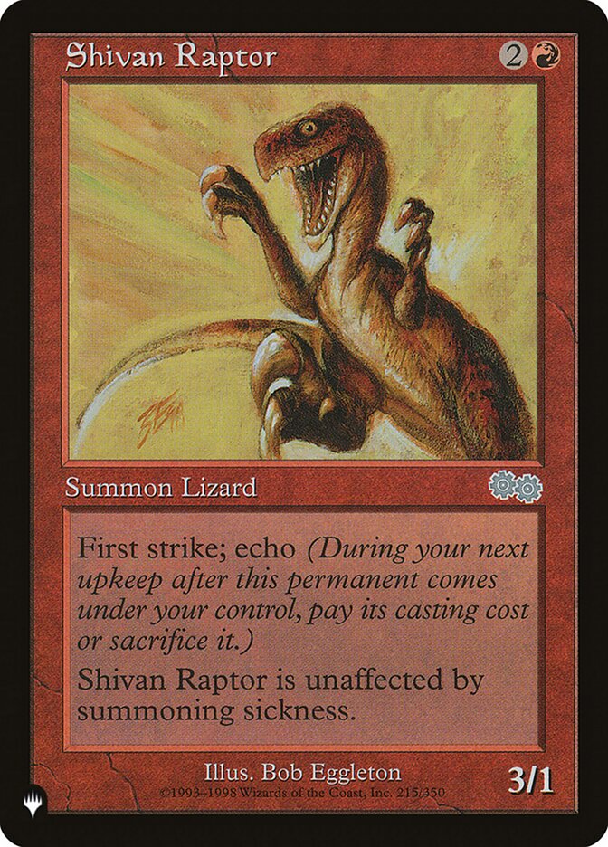Shivan Raptor, The List · usg-215