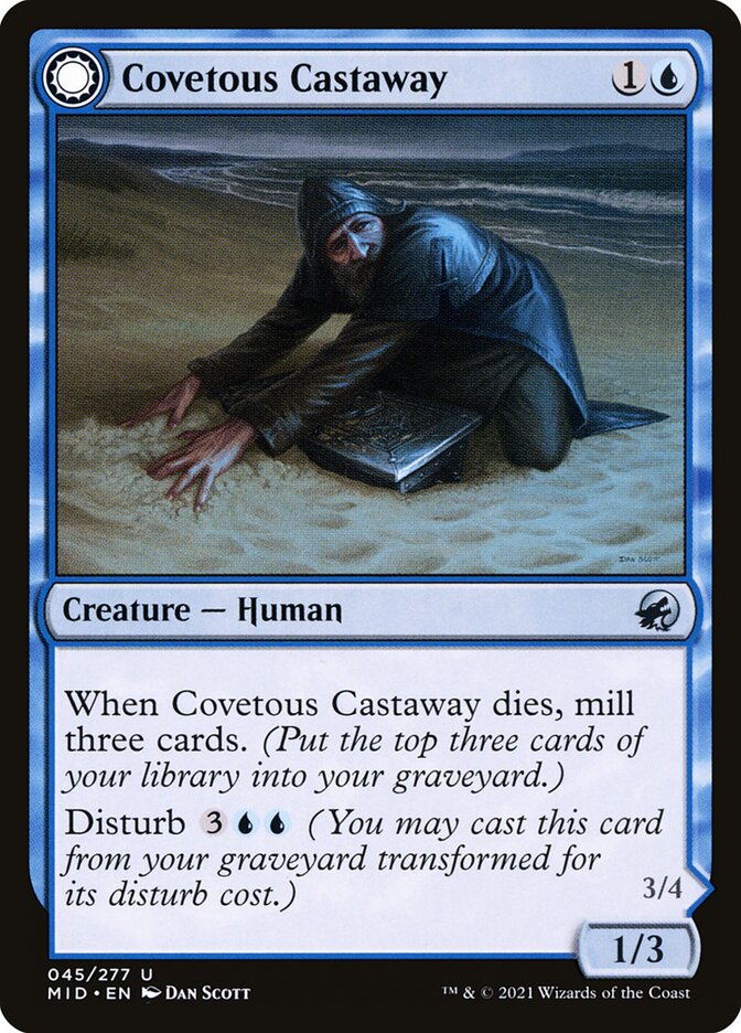 Covetous Castaway // Ghostly Castigator, Innistrad: Midnight Hunt · 045/277