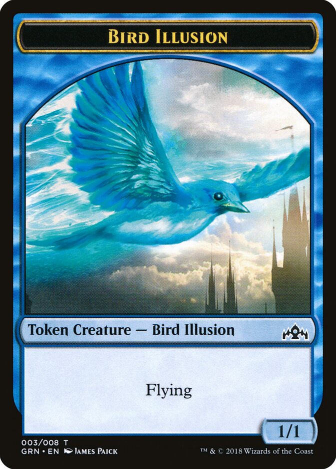 Bird Illusion, Guilds of Ravnica Tokens · 003