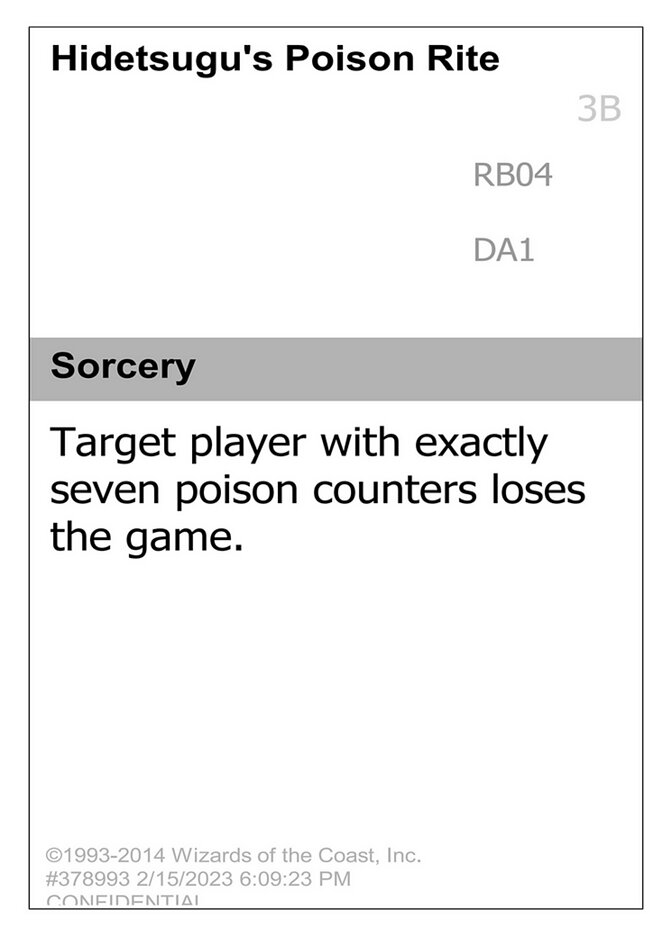 Hidetsugu's Poison Rite, Unknown Event · rb04a
