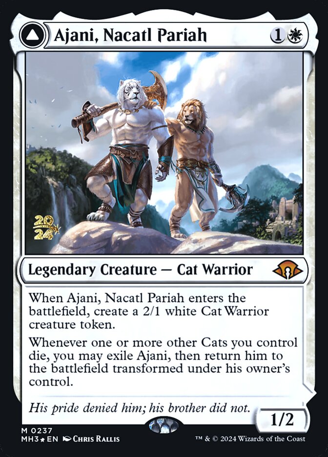 Ajani, Nacatl Pariah // Ajani, Nacatl Avenger, Modern Horizons 3 Promos · 0237