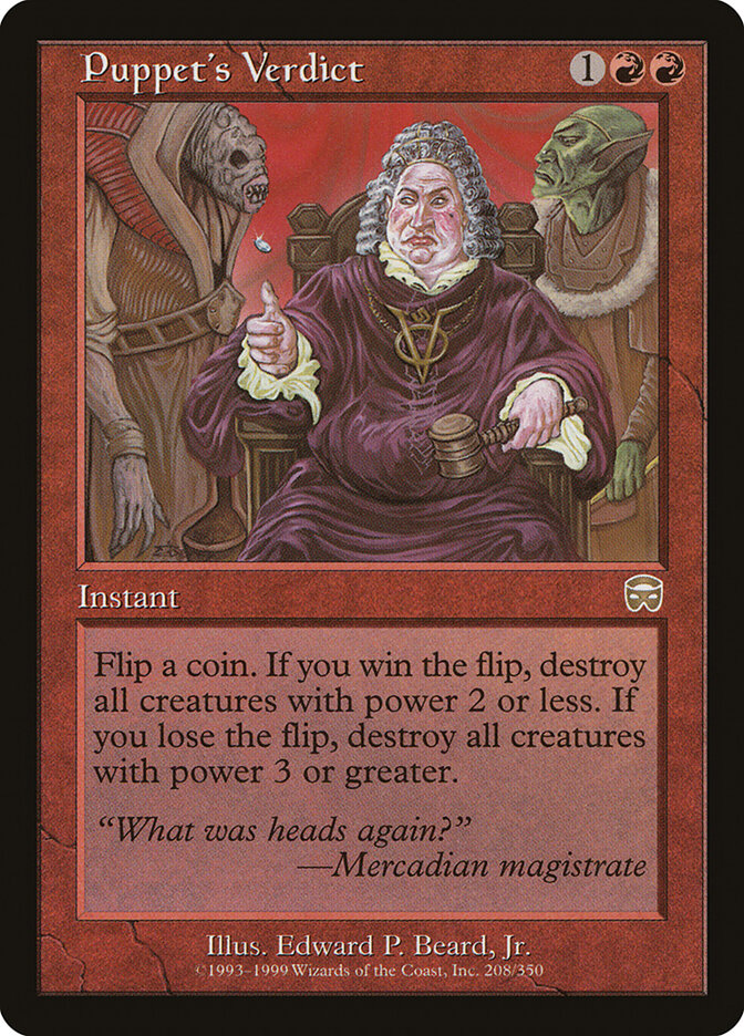 Puppet's Verdict, Mercadian Masques · 208/350