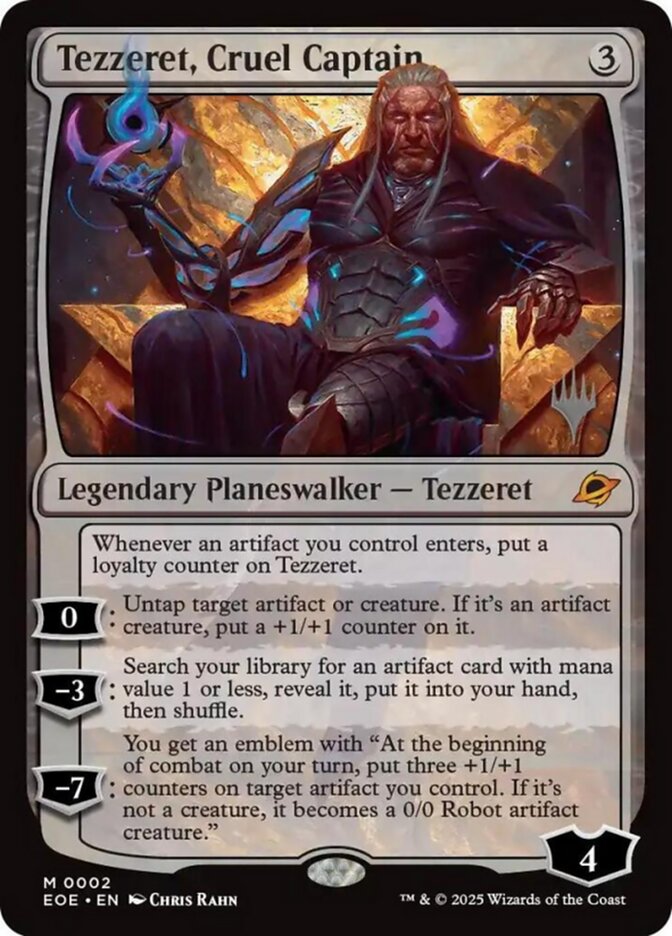Tezzeret, Cruel Captain, Edge of Eternities Promos · 0002