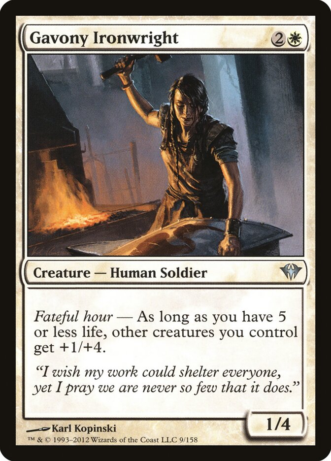 Gavony Ironwright, Dark Ascension · 9/158
