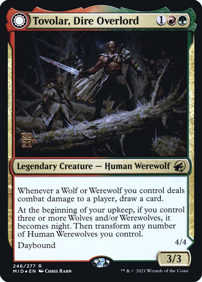 Tovolar, Dire Overlord // Tovolar, the Midnight Scourge, Innistrad: Midnight Hunt Promos · 246/277