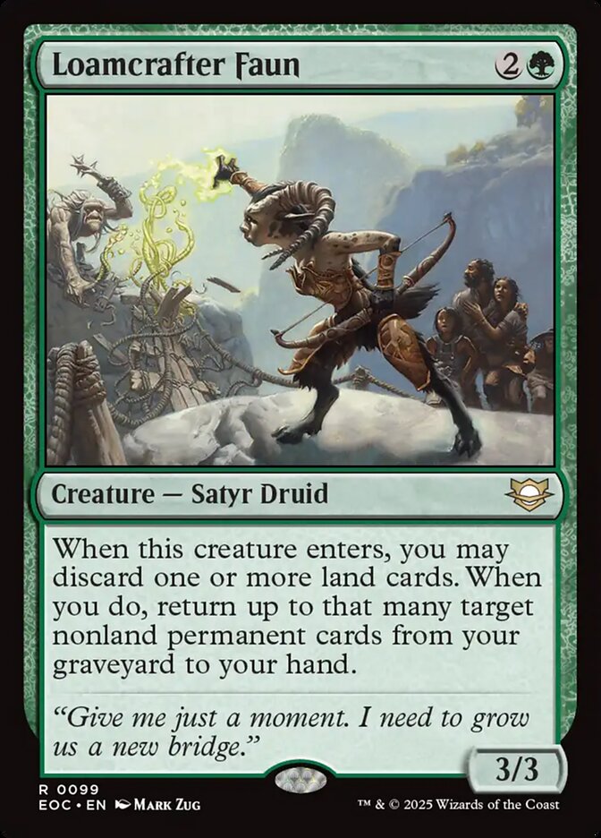 Loamcrafter Faun, Edge of Eternities Commander · 0099