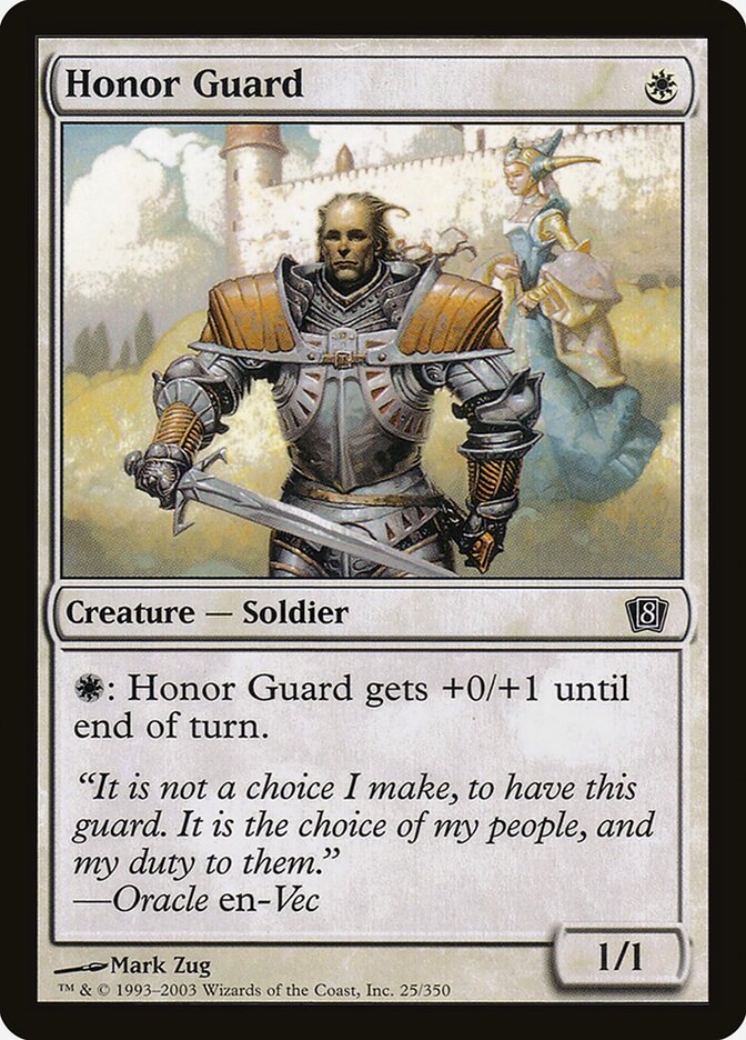 Honor Guard, Eighth Edition · 25-star