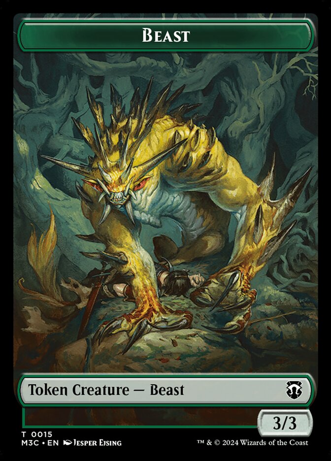 Beast, Modern Horizons 3 Commander Tokens · 0015